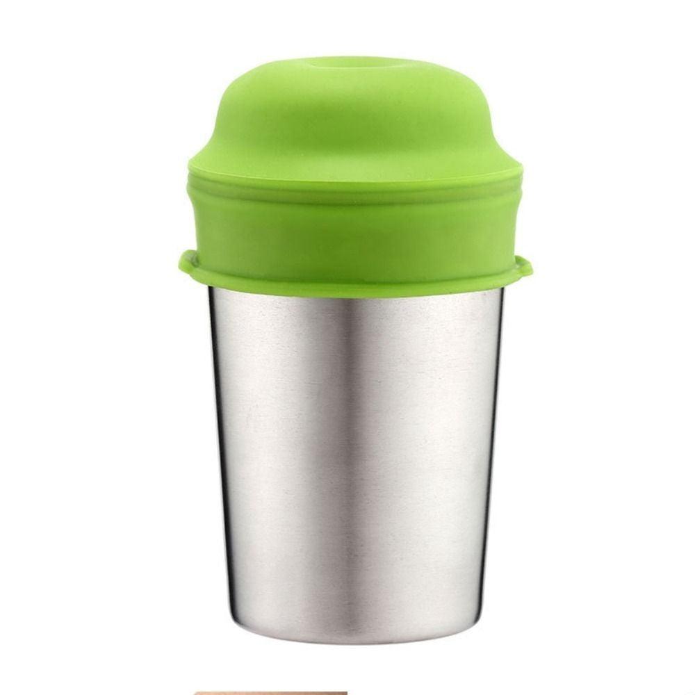 Silicon Lid With Straw - Set of 4
