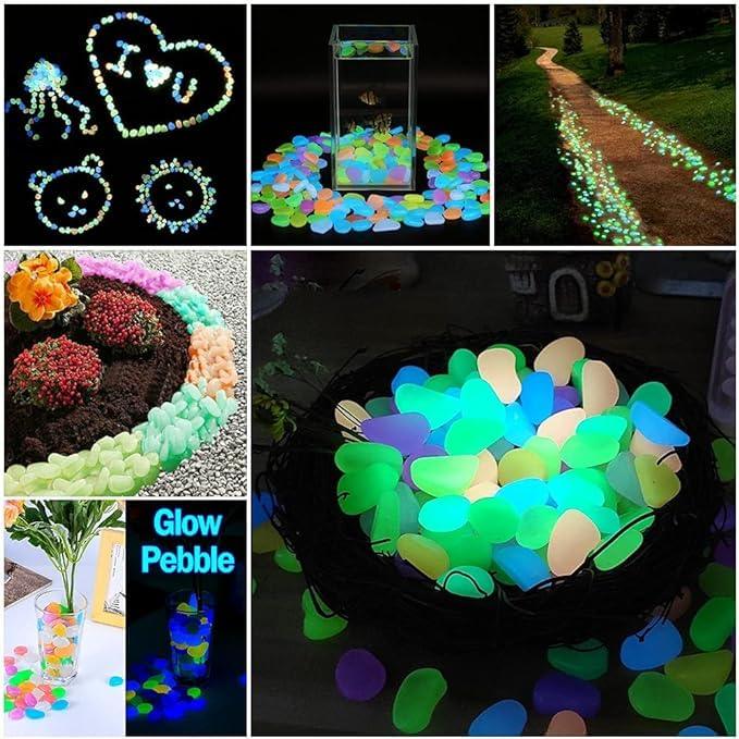 Glow in the Dark Pebbles β Light Up Your Space with Magical Glow! β¨πΏ (100 pcs)