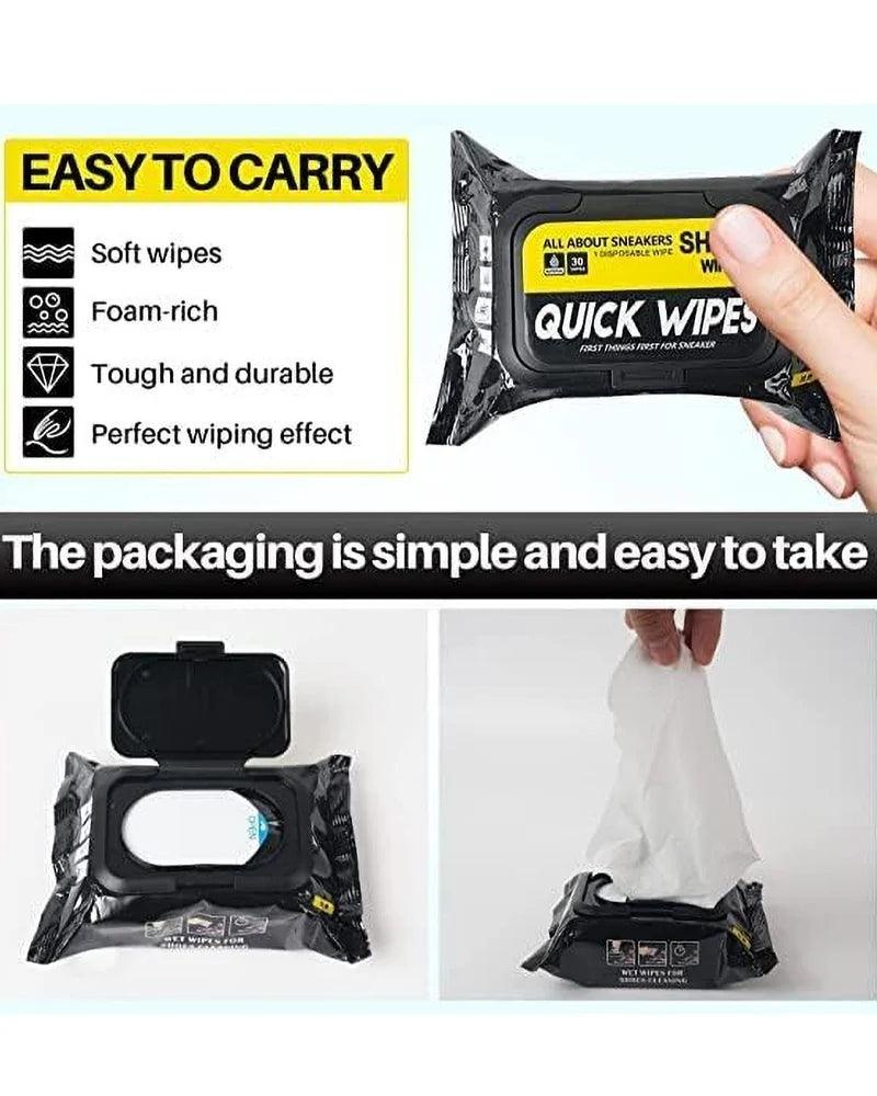 Shoes Cleaning Pack With 30 Wipes (Pack of 2)