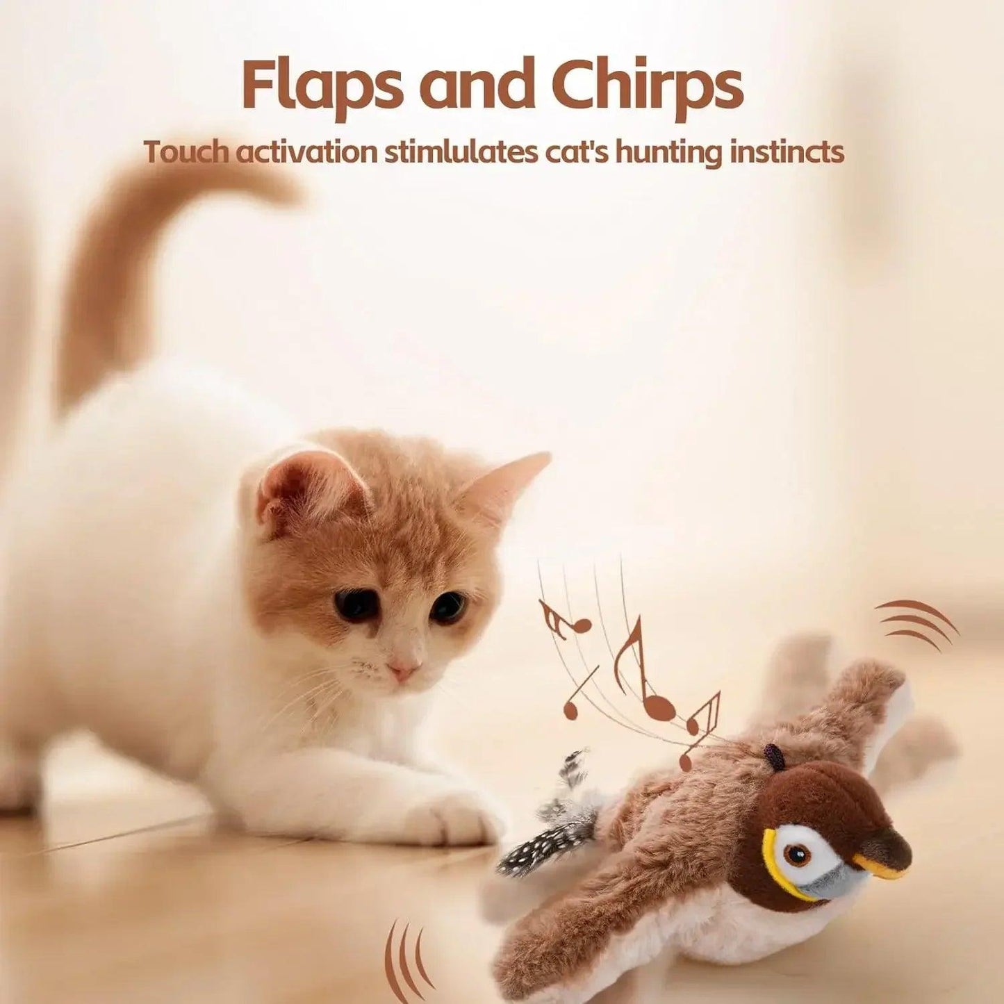 New Smart Flappy Chase Interactive Pet Toy