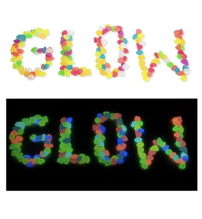Glow in the Dark Pebbles – Light Up Your Space with Magical Glow! ✨🌿 (100 pcs)