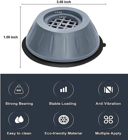 Anti Vibration Pads For Washing Machine - 4 Pcs