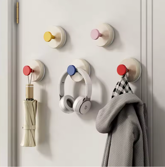 Hookle - Rotating Vacuum Suction Wall Hook (Pack of 4)