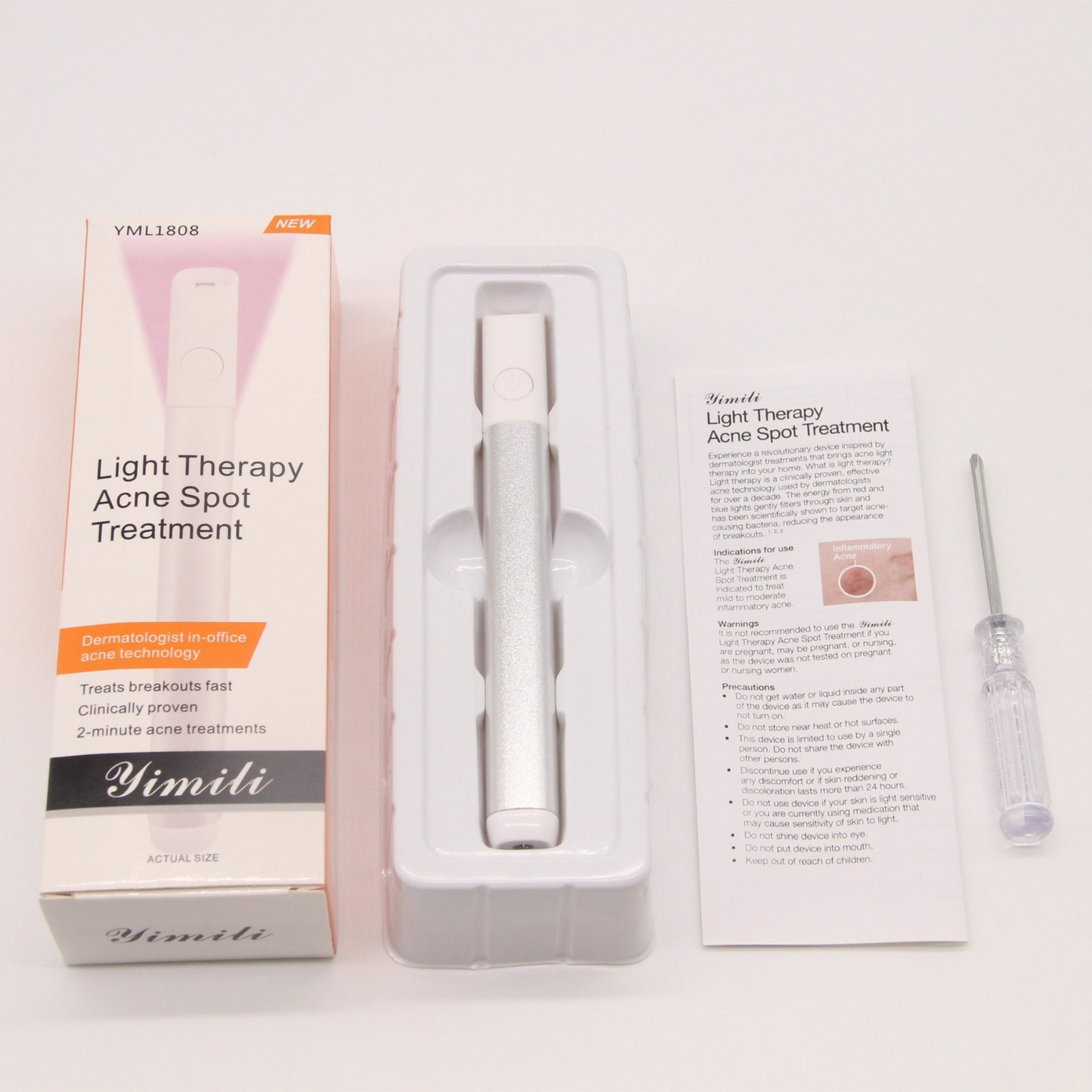 Red And Blue Light Therapy Acne Removal Laser Pen