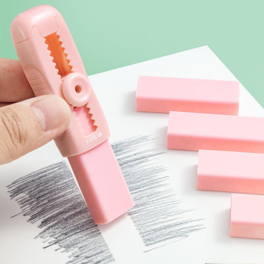 Silde Retractable Eraser (Pack Of 4)