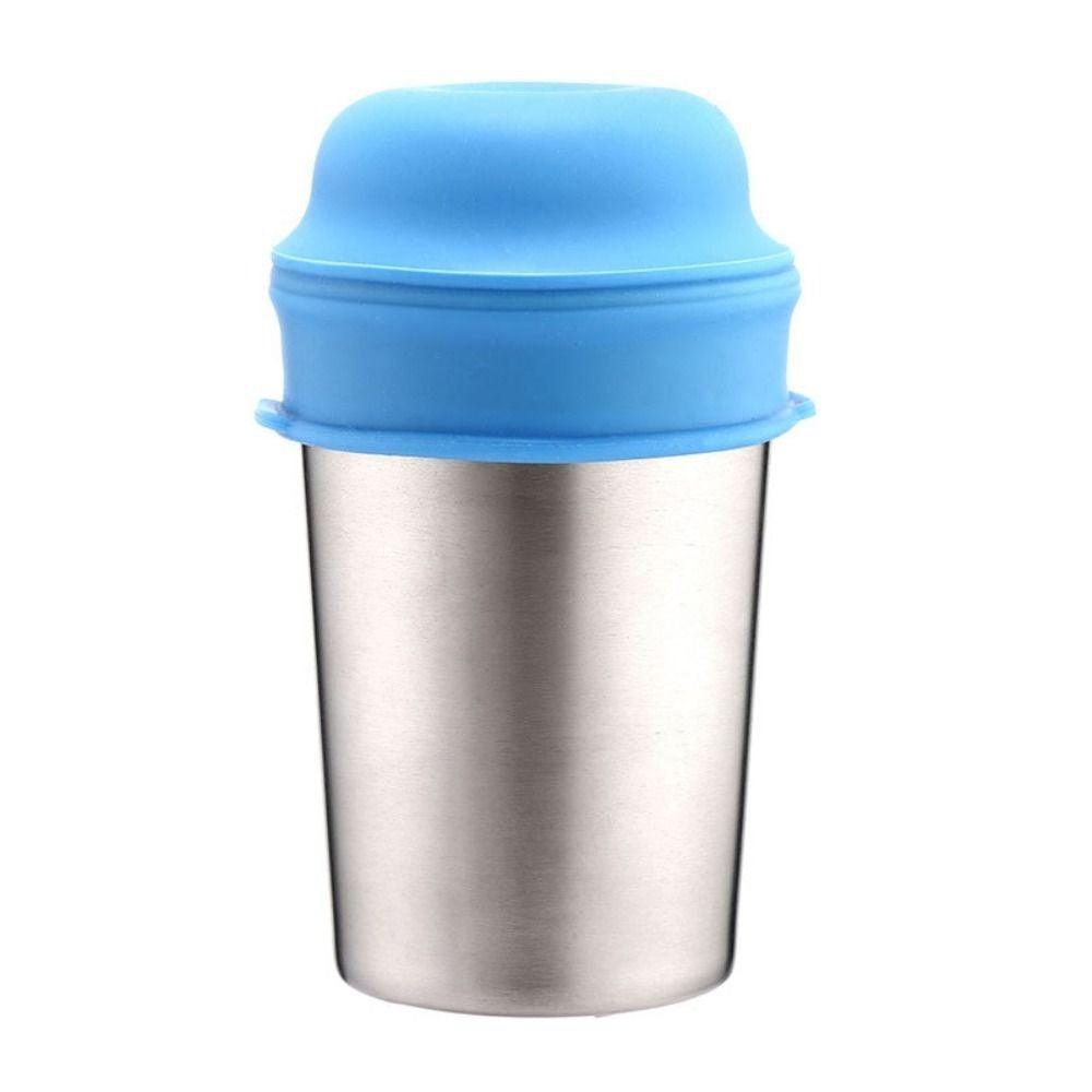 Silicon Lid With Straw - Set of 4