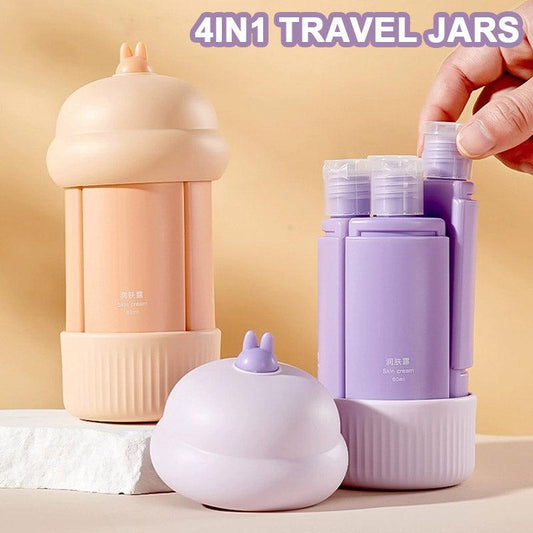 4-in-1 Mini Refillable Travel Bottles