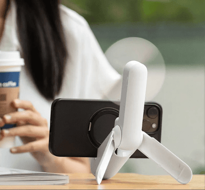 Fan, Phone Charger, Flashlight, Phone Stand - New Ultimate 4-in-1 Gadget