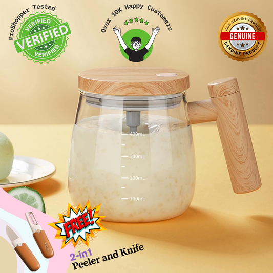 ClearBlend - Instant Self Stirring Mug (Now with 2-in-1  Peeler FREE)