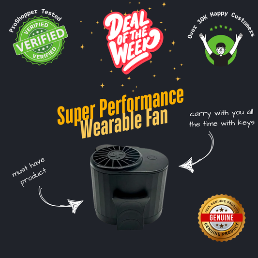 New Rechargeable Wearable Fan