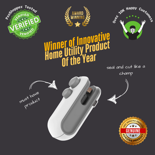 The Ultimate 2-in-1 Heat Sealer with Cutter!