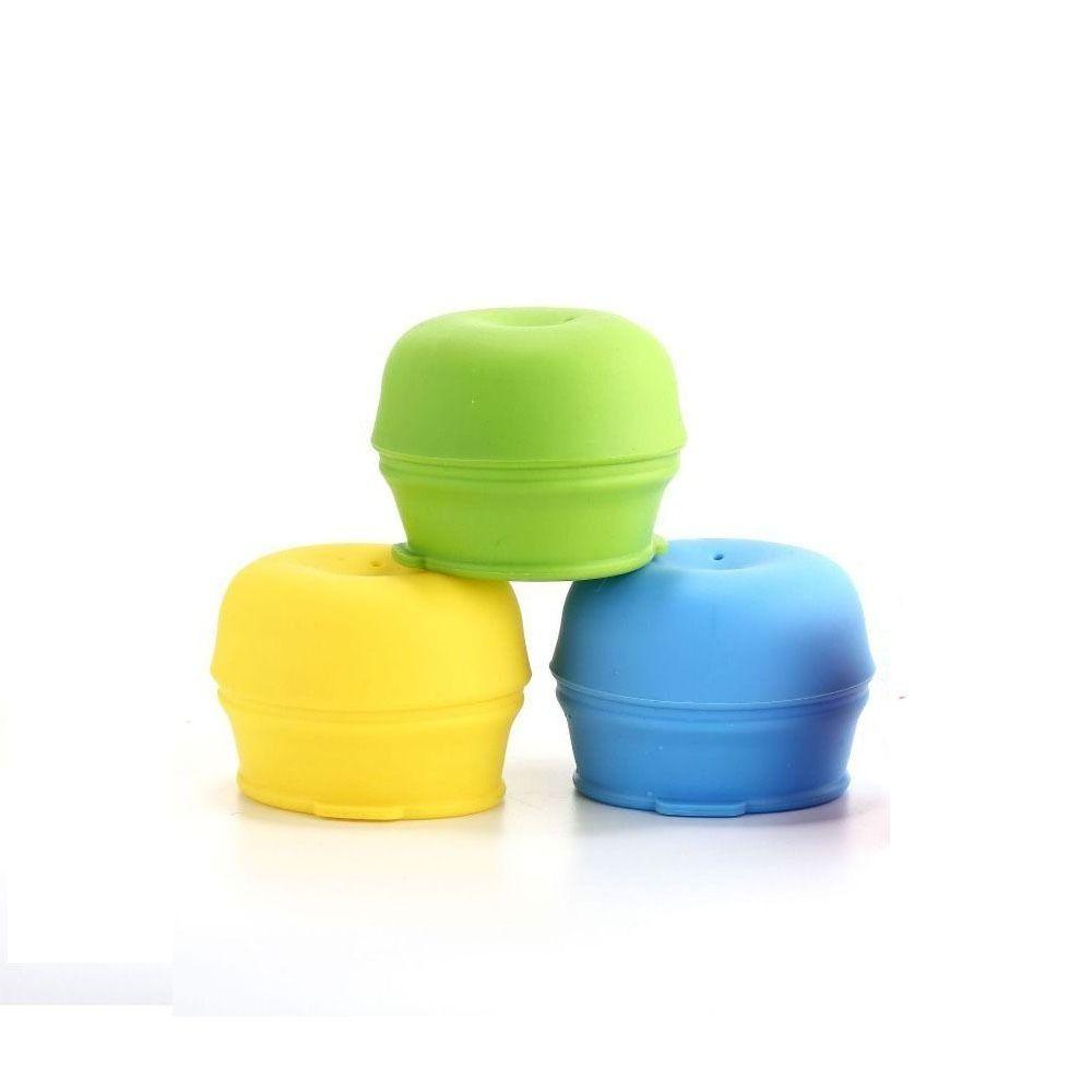 Silicon Lid With Straw - Set of 4