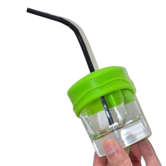 Silicon Lid With Straw - Set of 4