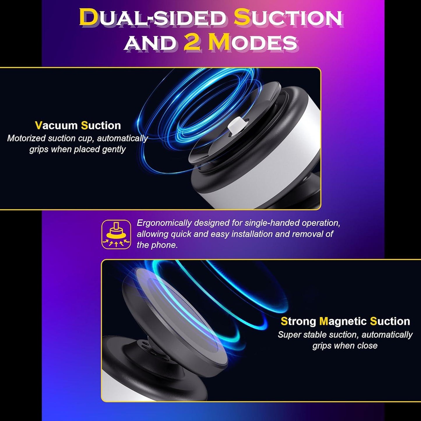 New 360° Rotation Magnetic Phone Holder (Gen - 2)