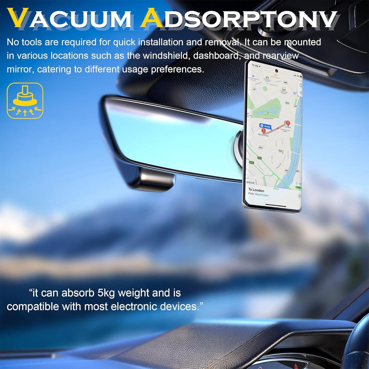 New 360° Rotation Magnetic Phone Holder (Gen - 2)