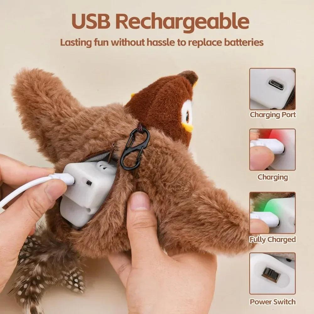 New Smart Flappy Chase Interactive Pet Toy