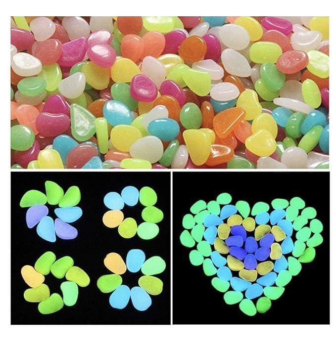 Glow in the Dark Pebbles – Light Up Your Space with Magical Glow! ✨🌿 (100 pcs)