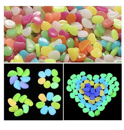 Glow in the Dark Pebbles – Light Up Your Space with Magical Glow! ✨🌿 (100 pcs)