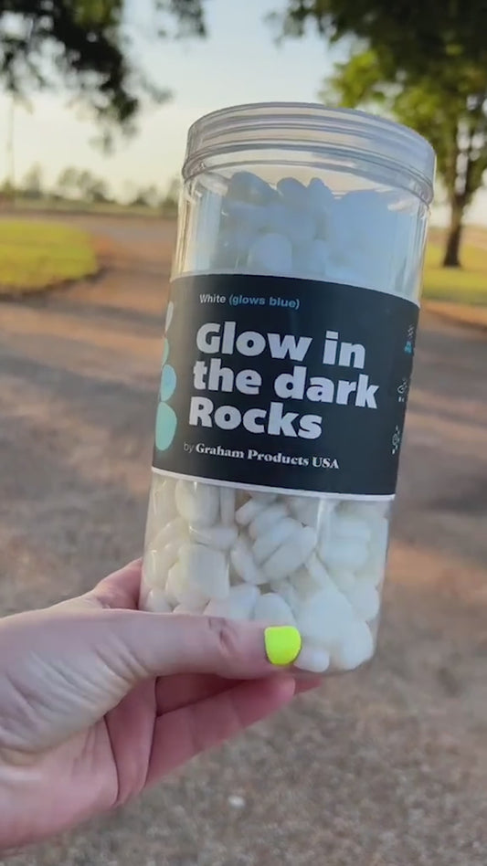 Glow in the Dark Pebbles – Light Up Your Space with Magical Glow! ✨🌿 (100 pcs)