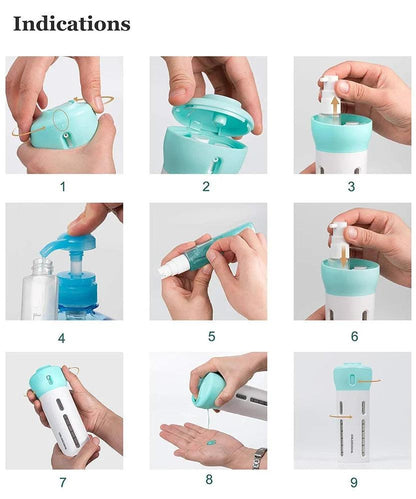 New 4-in-1 Leakproof Bottle – The Ultimate Space-Saving Dispenser! (Buy 1, Get 1 FREE)